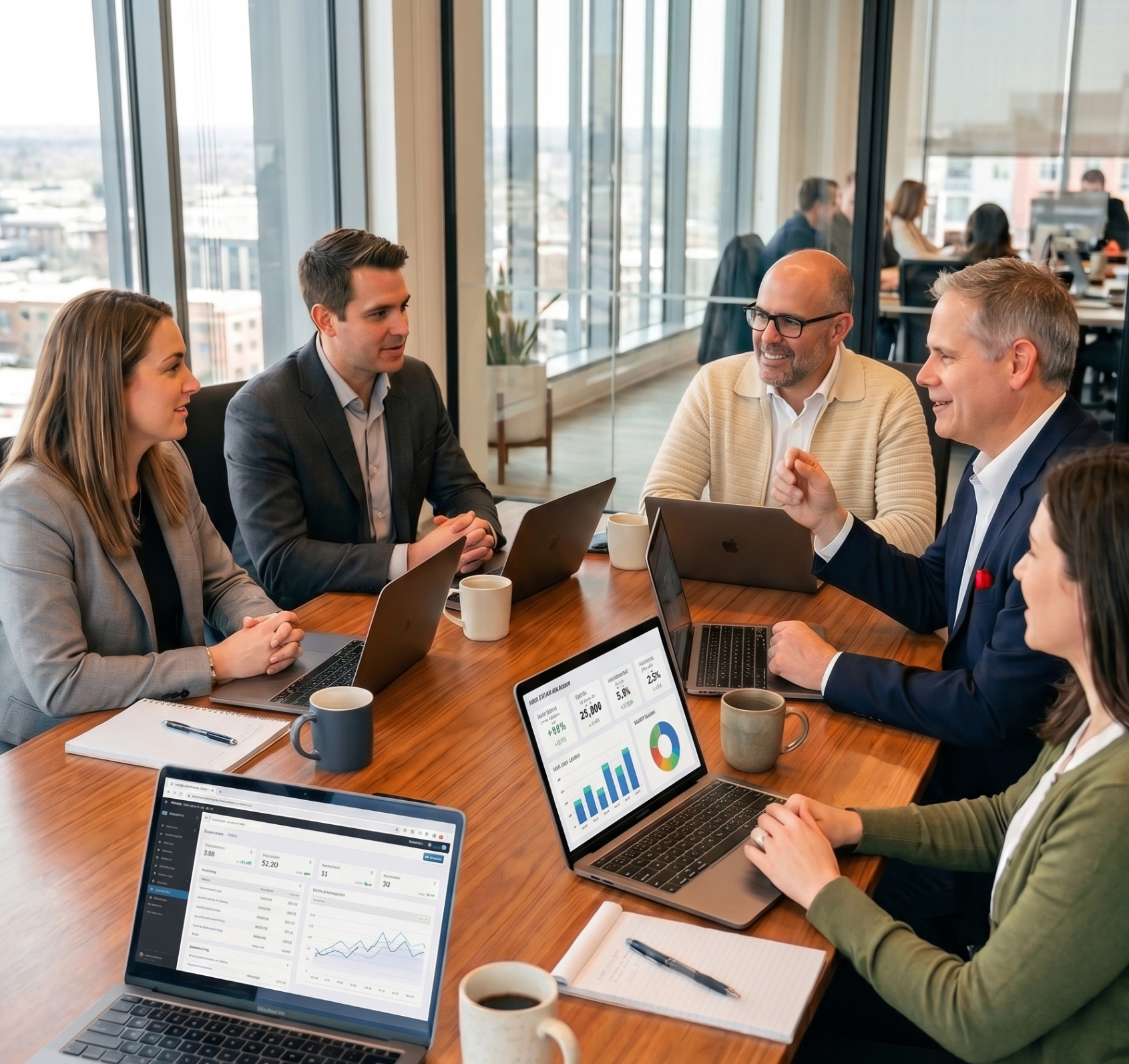Traction Tactics team in a working session